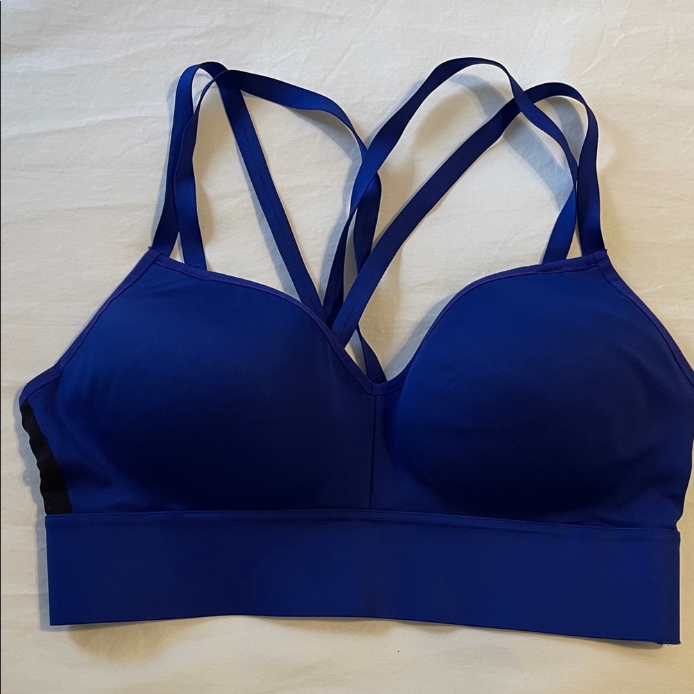 Under Armour Women's Blue Strappy Sports Bra
